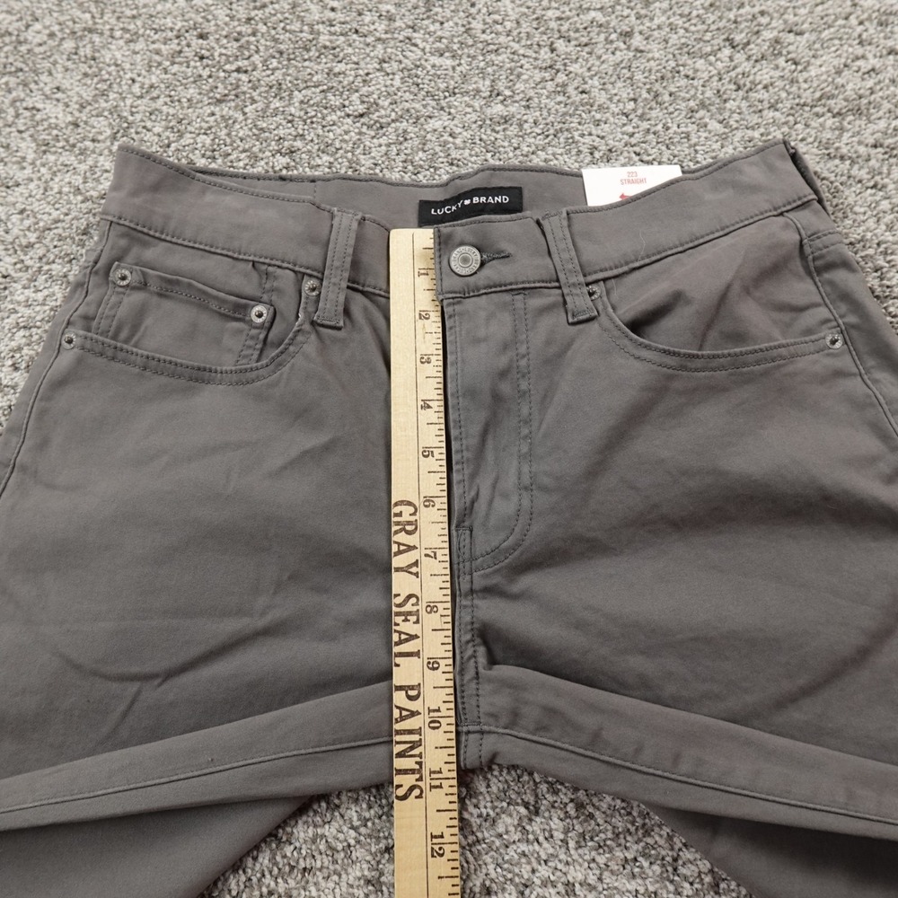 NEW Lucky Brand Jeans Mens 30X30 Gray Denim Pants 223 Straight Stretch Preppy - Picture 5 of 16
